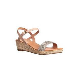 Corso Como Women's Cape Wedge Sandals Natural Multi/Sand. Size 9